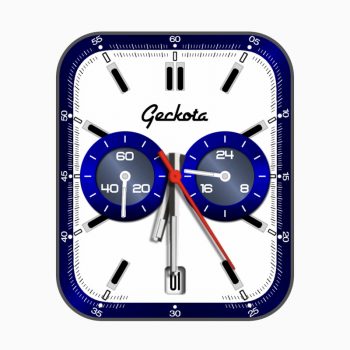 Geckota蓝白双盘表盘.clock