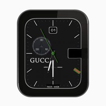 古驰gucci黑色简约表盘.clock