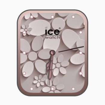 Icewatch艾施粉色浮雕花瓣表盘.clock