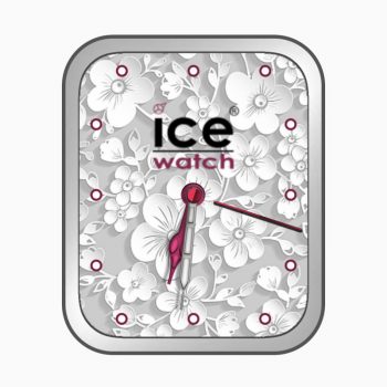 Icewatch艾施白色花朵表盘.clock