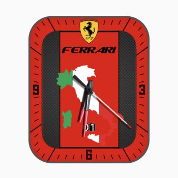 Ferrari法拉利黑红表盘.clock