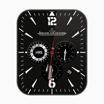 积家 Jaeger-LeCoulltre黑色简约表盘.clock