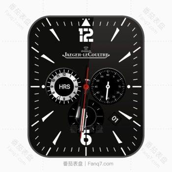 积家 Jaeger-LeCoulltre黑色简约表盘.clock