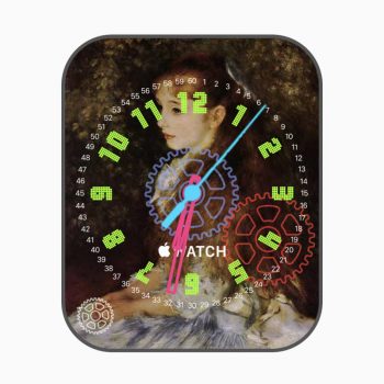 名画《小艾琳》油画表盘.clock