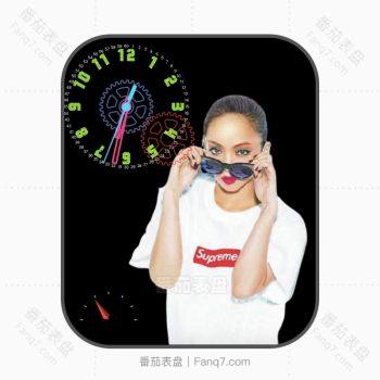 Supreme女孩酷酷表盘.clock