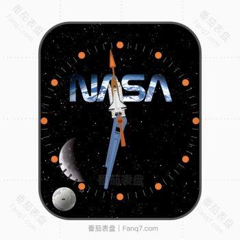 NASA美国火箭NasaShip火星月球滚动星空动态表盘.clock