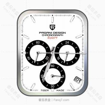 PaganiDesign伯佳尼白色简约表盘.clock