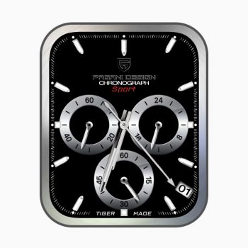 PaganiDesign伯佳尼黑色简约表盘.clock
