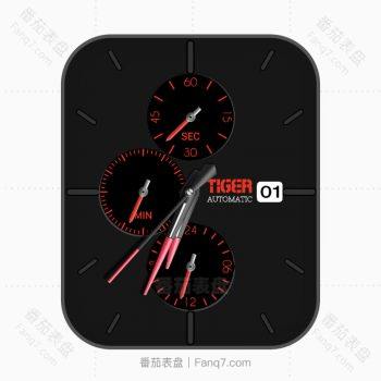 TigerDual黑色底红色仪表.clock
