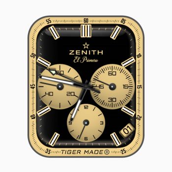 ZENITH真力时黄色边黑圈表盘.clock