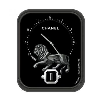 CHANEL香奈儿小香风简约酷黑银狮子格调表盘.clock