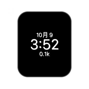 日历时钟黑白极简表盘.clock