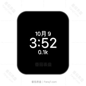 日历时钟黑白极简表盘.clock
