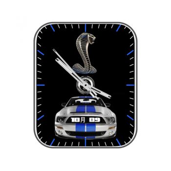 Cobra眼镜蛇银色车简约表盘.clock