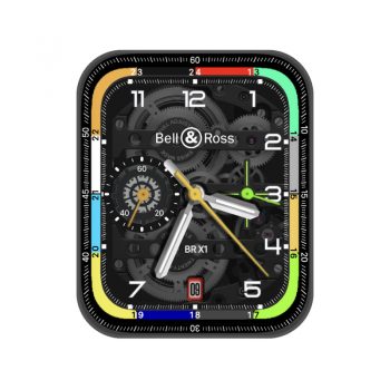bell & ross 柏莱士彩色边框黑色机械表盘.clock