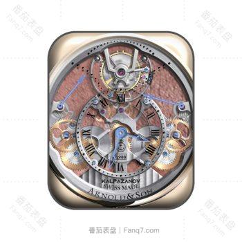 亚诺Arnold & Son粉色高级机械表盘.clock