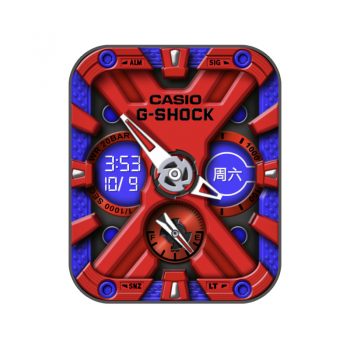 卡西欧CASIOG红蓝机械表盘.clock