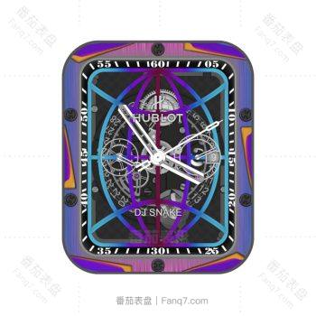 HUBLTO宇舶魅惑紫橙渐变高级表盘.clock