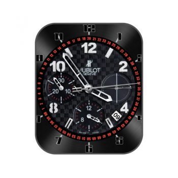 HUBLTO宇舶黑色光边红色转盘机械高级动态表盘.clock