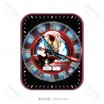 IronMan钢铁侠漫威系列红色表盘.clock