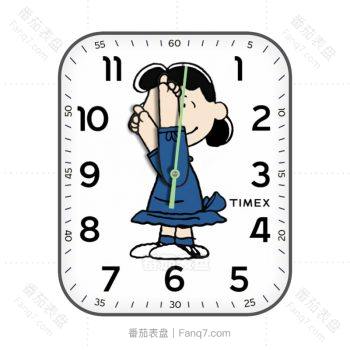 史努比小女孩lucy露西卡通插画表盘.clock