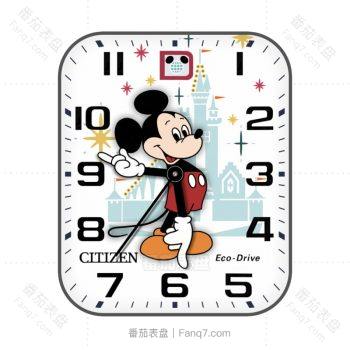 迪士尼disney卡通米奇大字城堡背景 表盘.clock