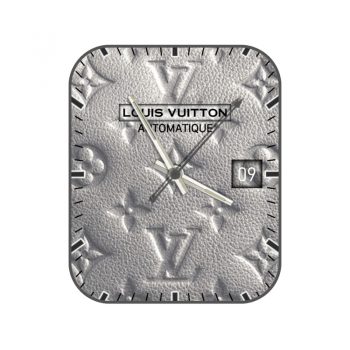 LOUIS VUITTON路易斯威登白色印花表盘.clock