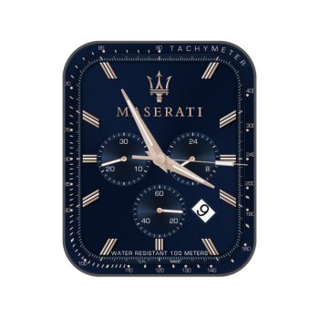 玛莎拉蒂Maserati高级蓝简约表盘.clock