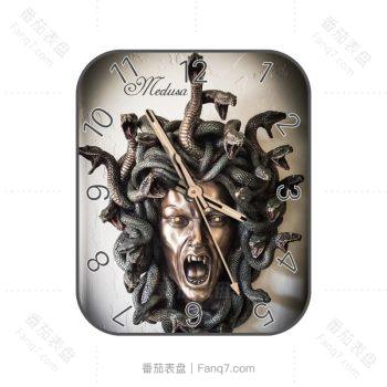 Medusa美杜莎女王蛇头表盘.clcok