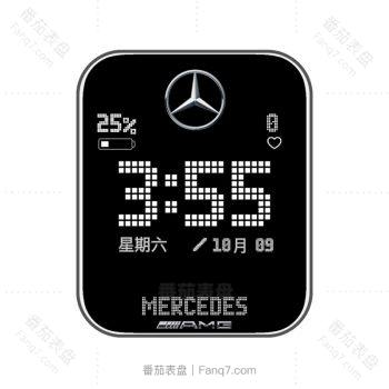 MercedesAMG奔驰黑色简约表盘.clock