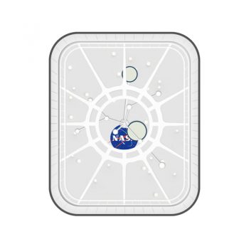 NASA美国火箭NasaShip白色简约表盘.clock