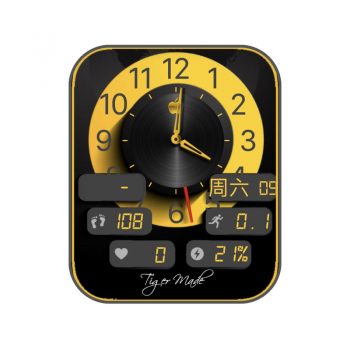 YellowApple苹果转盘黄金表盘.clock