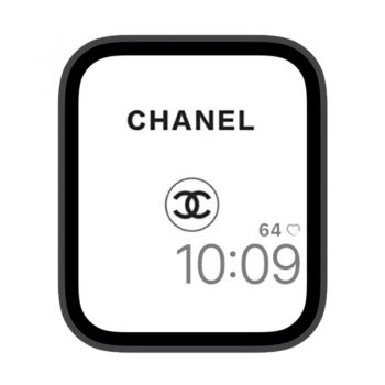 CHANEL香奈儿黑白经典LOGO苹果iwatch系统图片壁纸表盘.watchface
