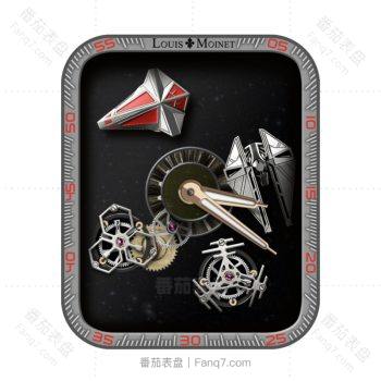 LOUIS VUITTON路易斯威登动态机械表盘.clock