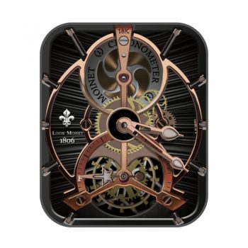 LOUIS VUITTON路易斯威登棕色机械动态表盘.clock