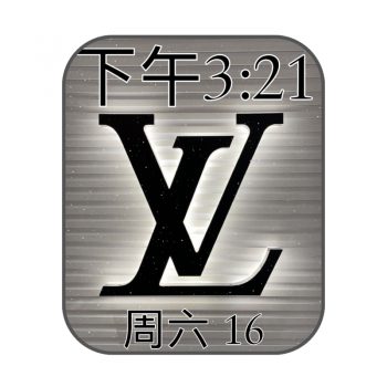 LOUIS VUITTON路易斯威登灰色大logo表盘.clock