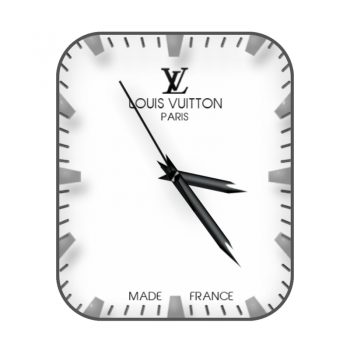LOUIS VUITTON路易斯威登白色简约表盘.clock