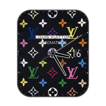 LOUIS VUITTON路易斯威登彩色logo表盘.clock