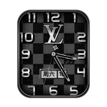 LOUIS VUITTON路易斯威登黑色方格表盘.clock
