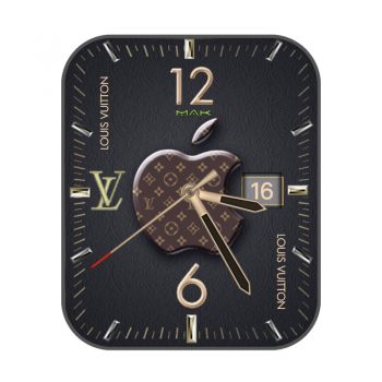 LOUIS VUITTON路易斯威登苹果apple黑色表盘.clock
