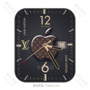 LOUIS VUITTON路易斯威登苹果apple黑色表盘.clock