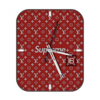LOUIS VUITTON路易斯威登红色logo小印花supreme表盘.clock