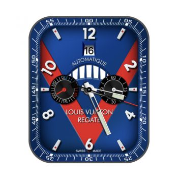 LOUIS VUITTON路易斯威登鲨鱼蓝红色v表盘.clock