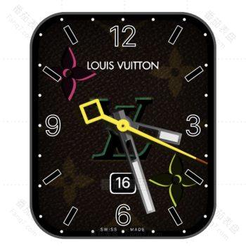 LOUIS VUITTON路易斯威登红黑色个性表盘.clock
