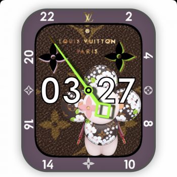 LOUIS VUITTON路易斯威登LOUIS VUITTON饼干人表盘.clock