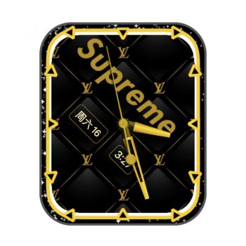 LOUIS VUITTON路易斯威登黑金supreme表盘.clock
