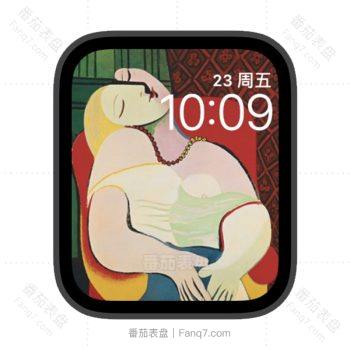 毕加索梦名画苹果iwatch壁纸表盘.watchface