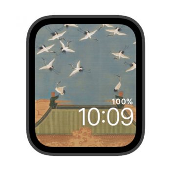 宋徽宗瑞鹤图苹果iwatch壁纸表盘.watchface