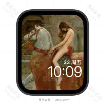戈黛娃夫人油画苹果iwatch壁纸表盘.watchface