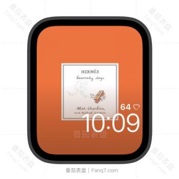 hermes爱马仕信封面苹果iwatch壁纸表盘.watchface
